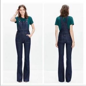 Madewell flea market flare overalls